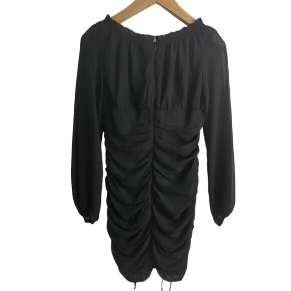 Princess Polly Ruched Chiffon Mini Dress - Picture 3 of 5